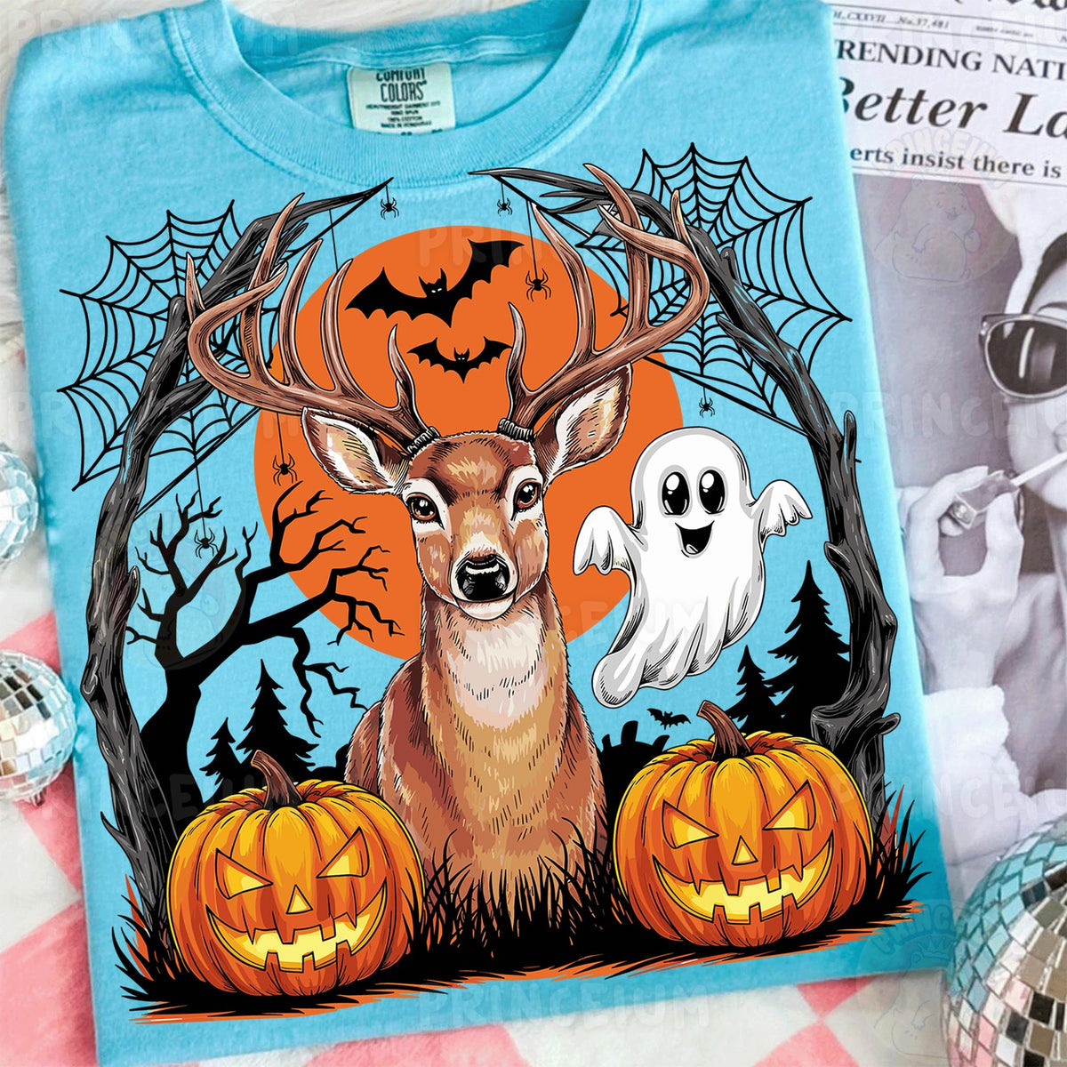 Spooky Deer & Ghost Halloween