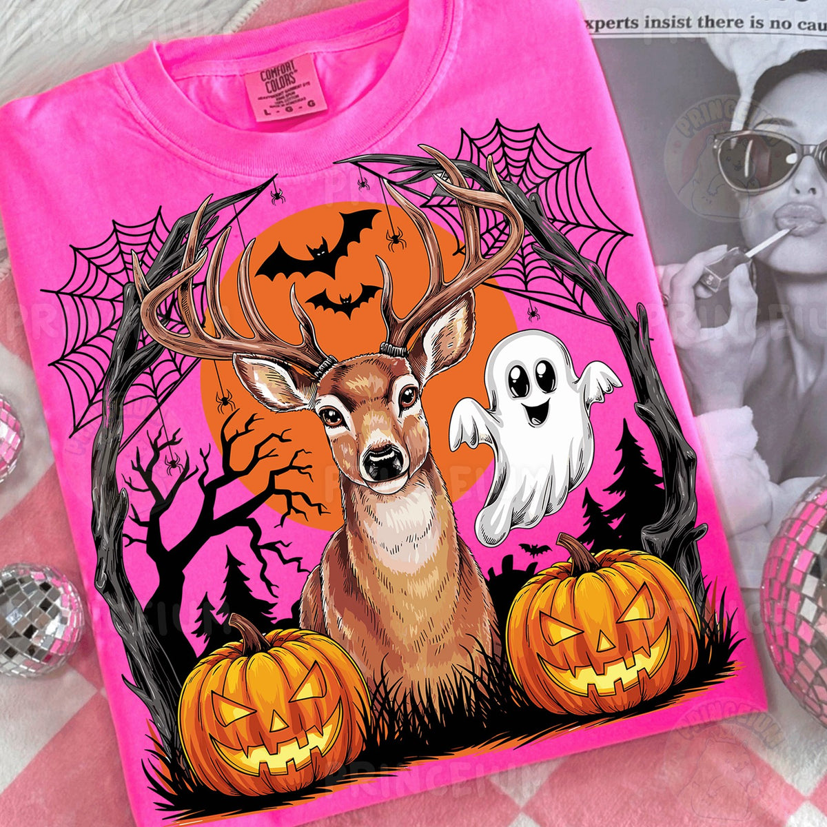Spooky Deer & Ghost Halloween