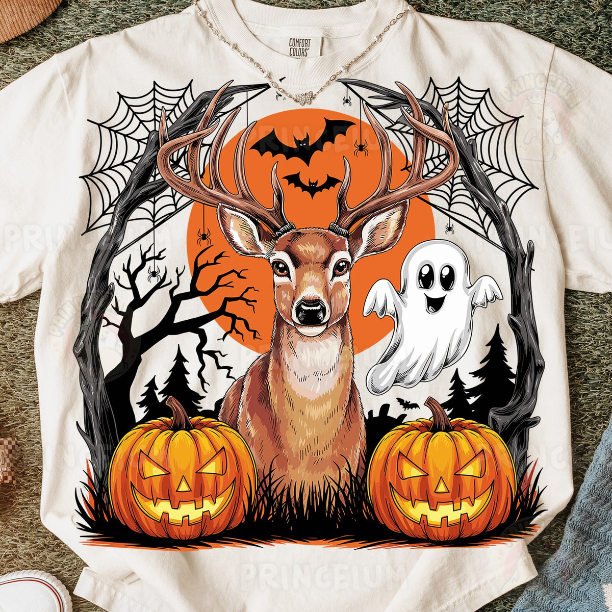 Spooky Deer & Ghost Halloween