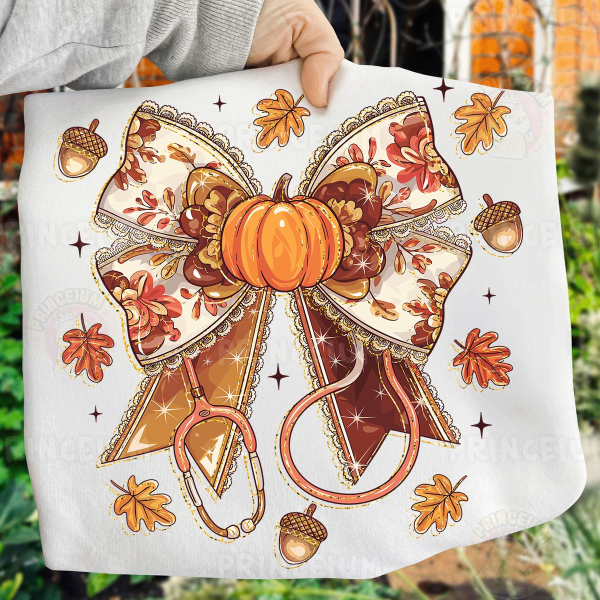 Fall Coquette Nurse Bow