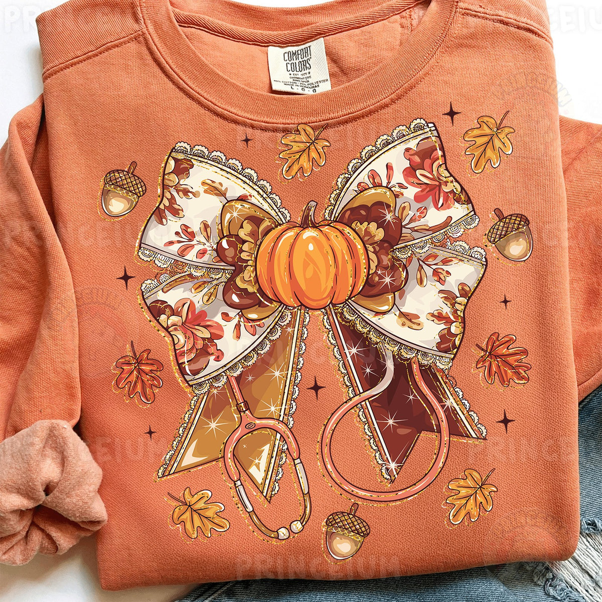 Fall Coquette Nurse Bow