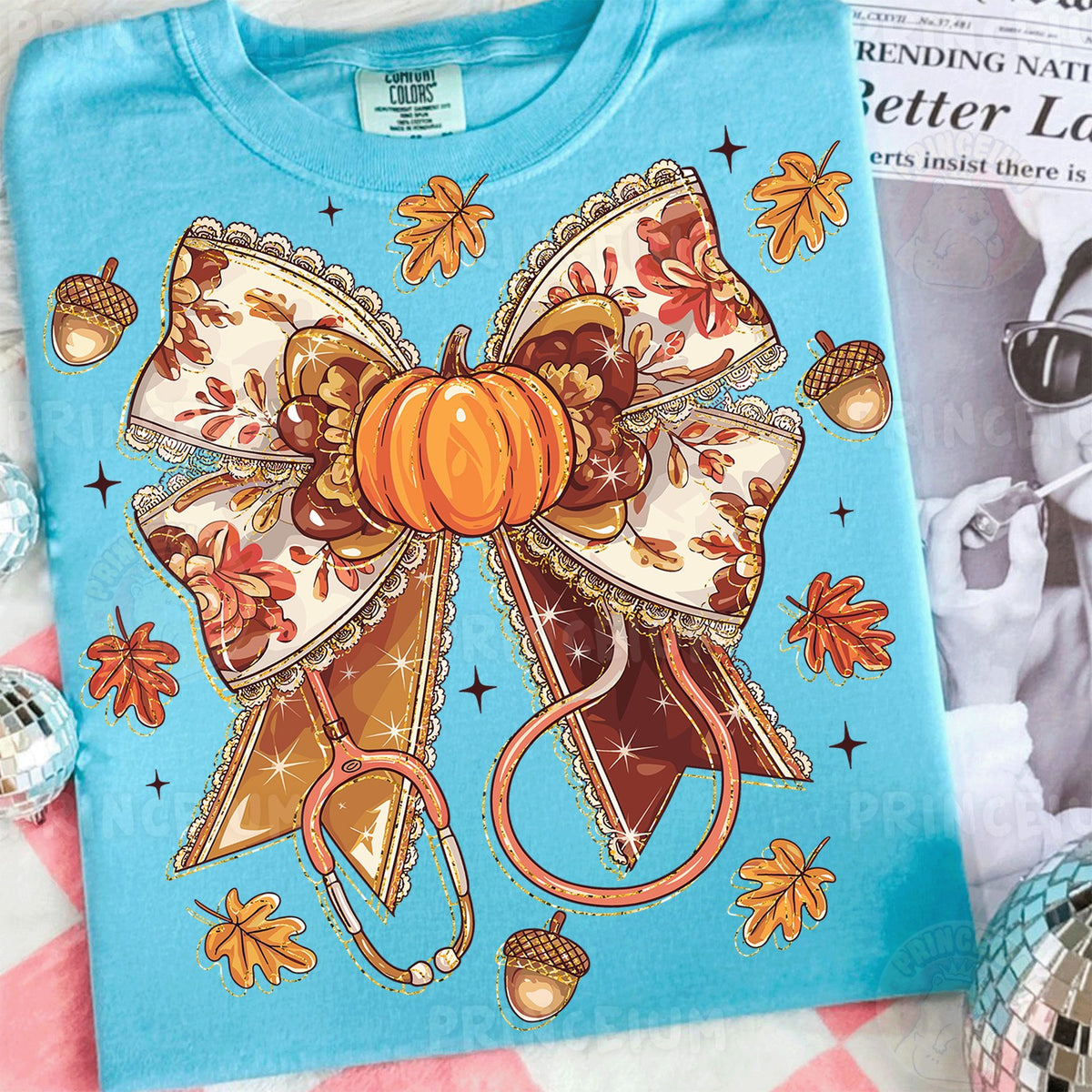Fall Coquette Nurse Bow