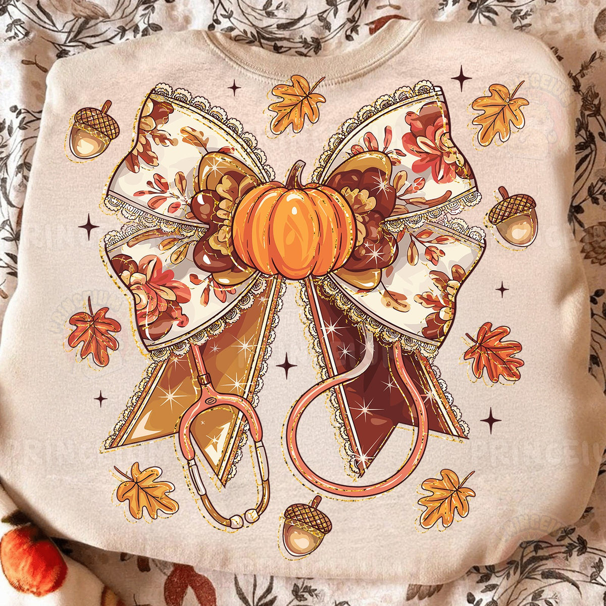 Fall Coquette Nurse Bow