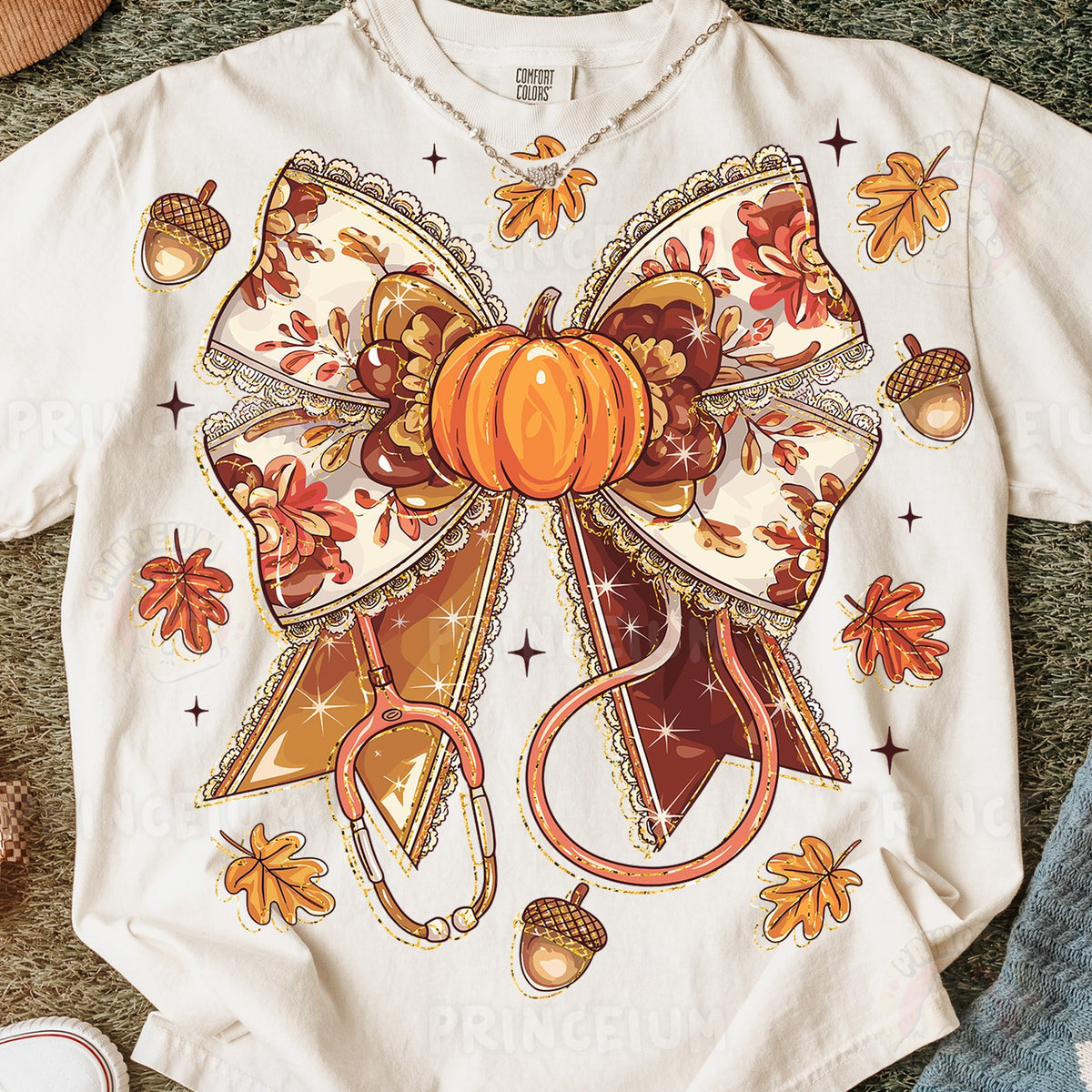 Fall Coquette Nurse Bow