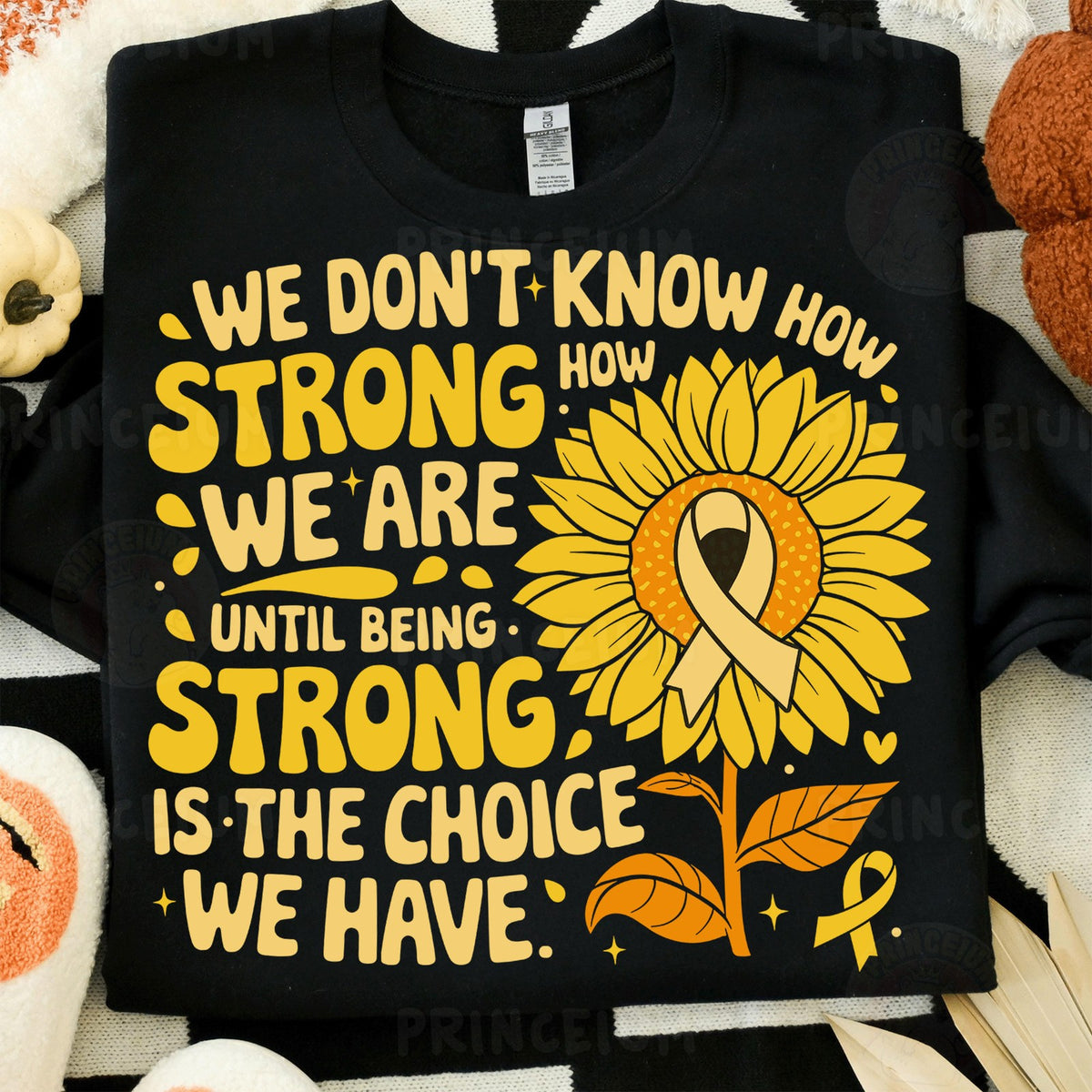 Gold T-Rex & Sunflower Childhood Cancer Bundle