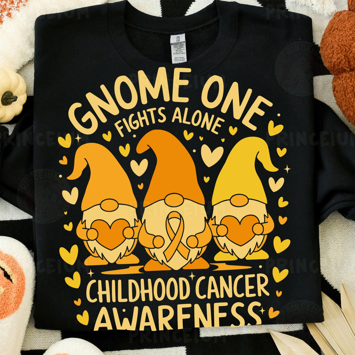 Gold T-Rex & Sunflower Childhood Cancer Bundle