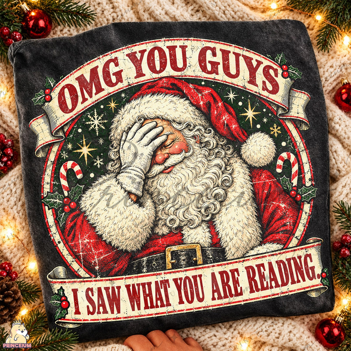 Facepalming Santa Funny Christmas