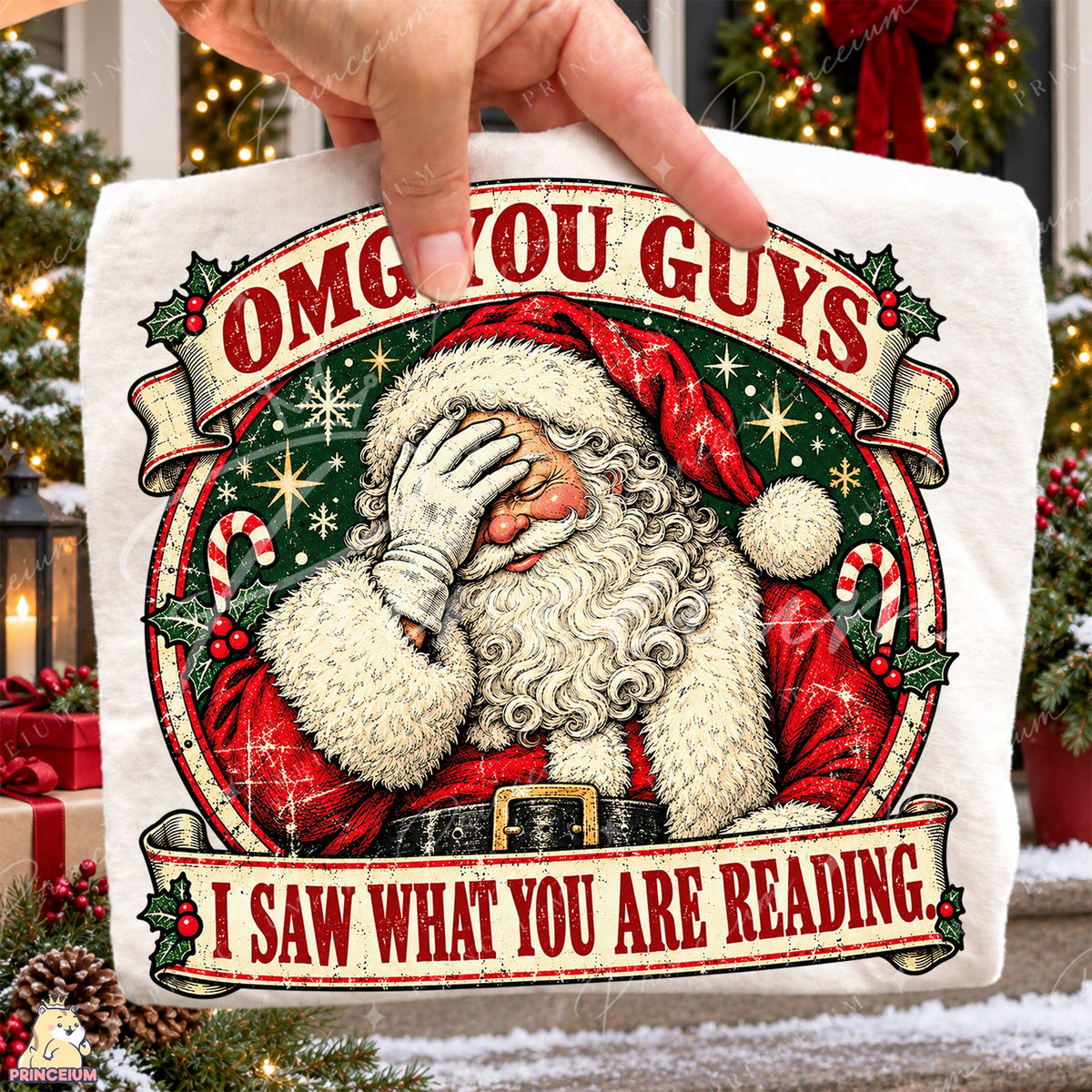 Facepalming Santa Funny Christmas