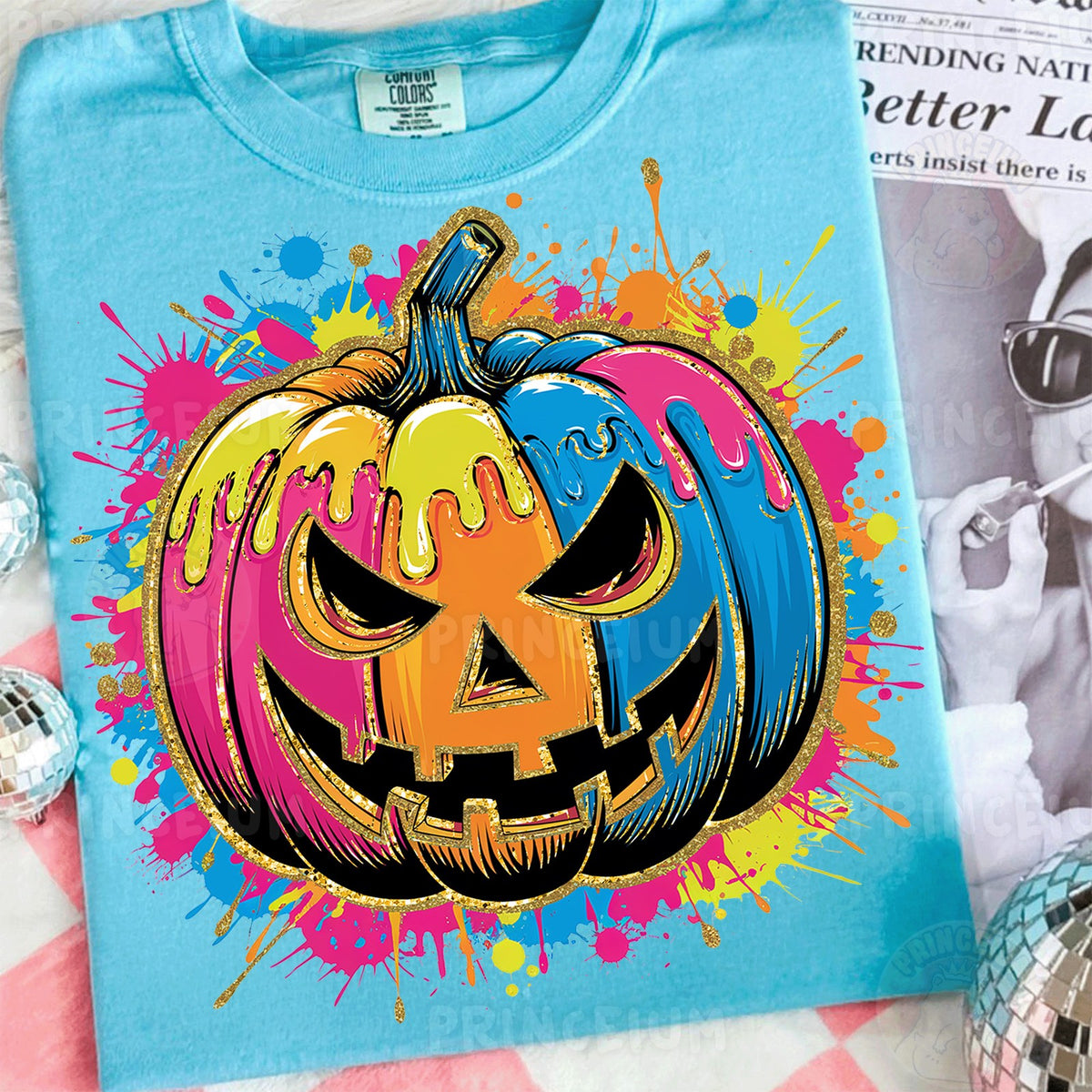 Neon Drip Jack-O-Lantern