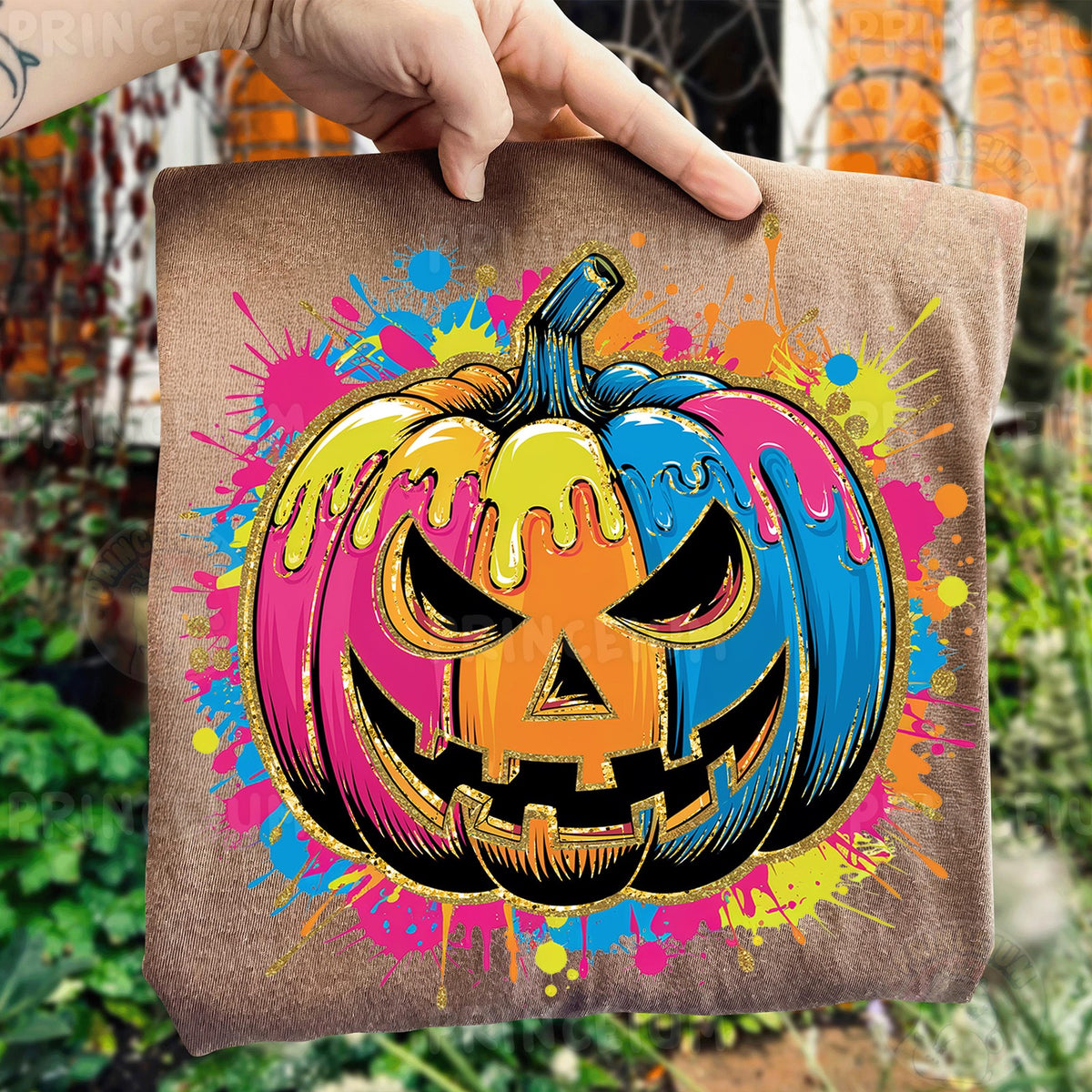 Neon Drip Jack-O-Lantern
