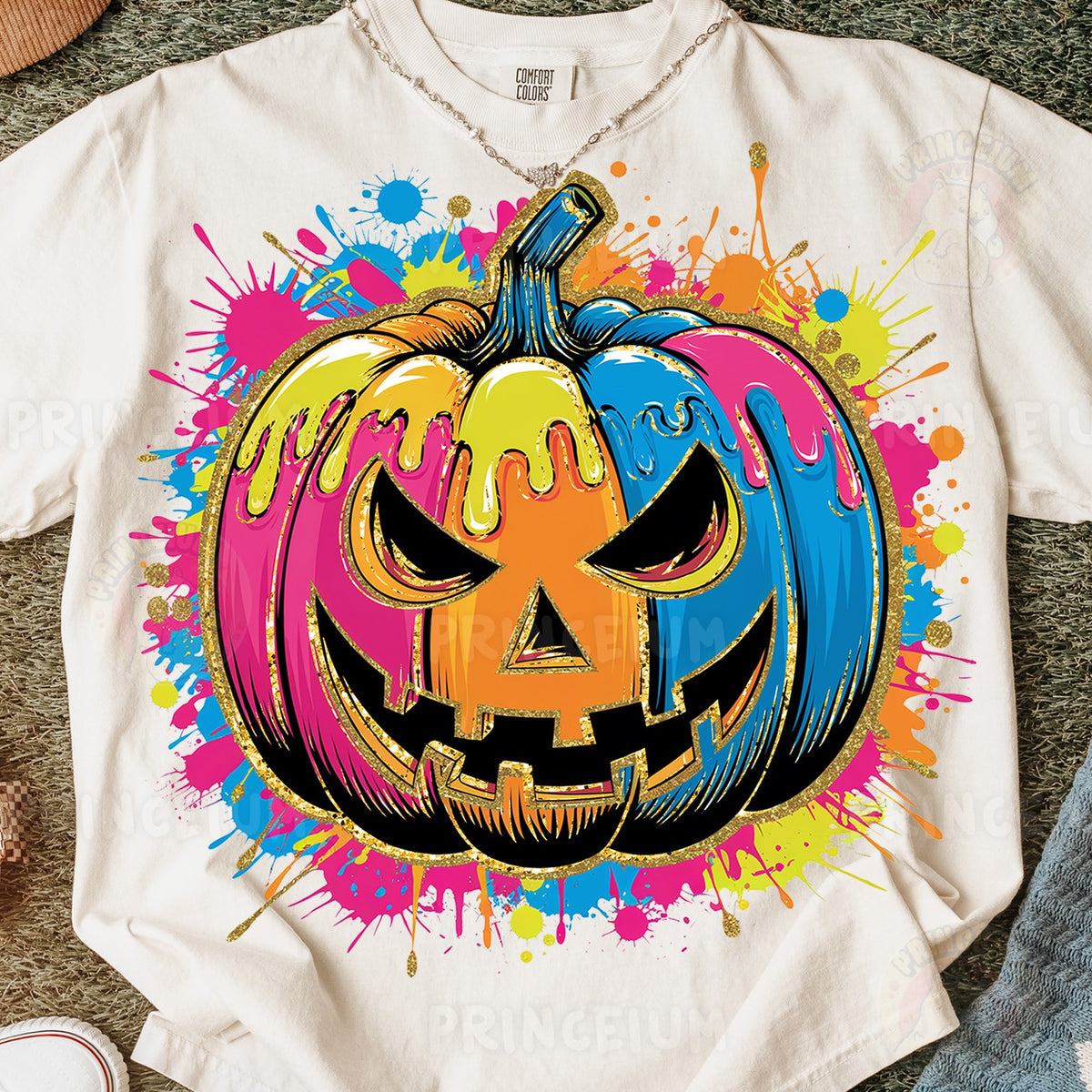 Neon Drip Jack-O-Lantern