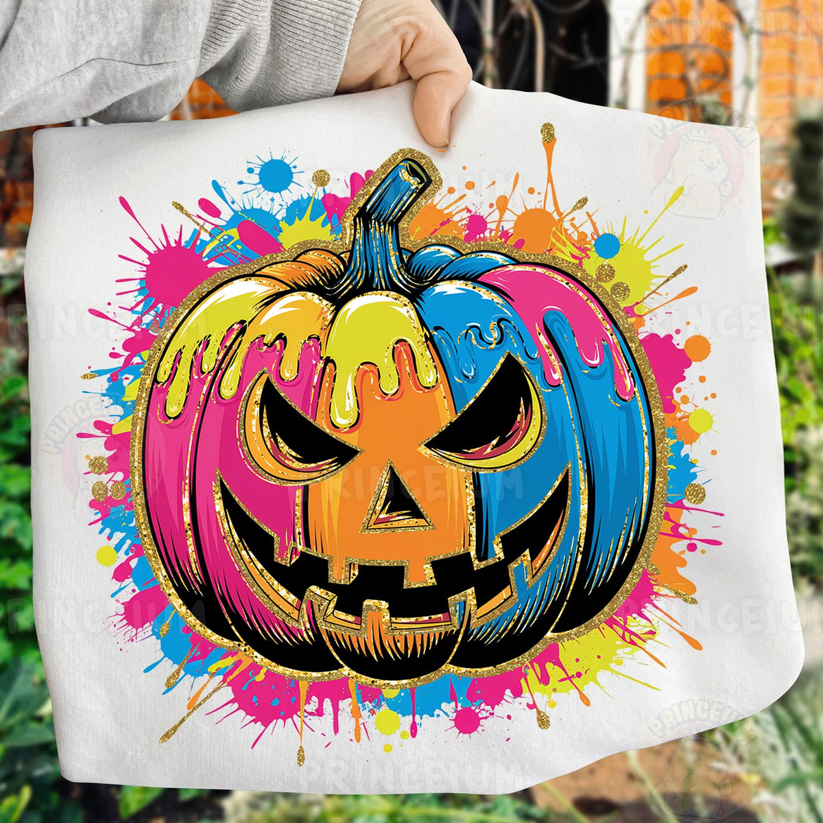 Neon Drip Jack-O-Lantern