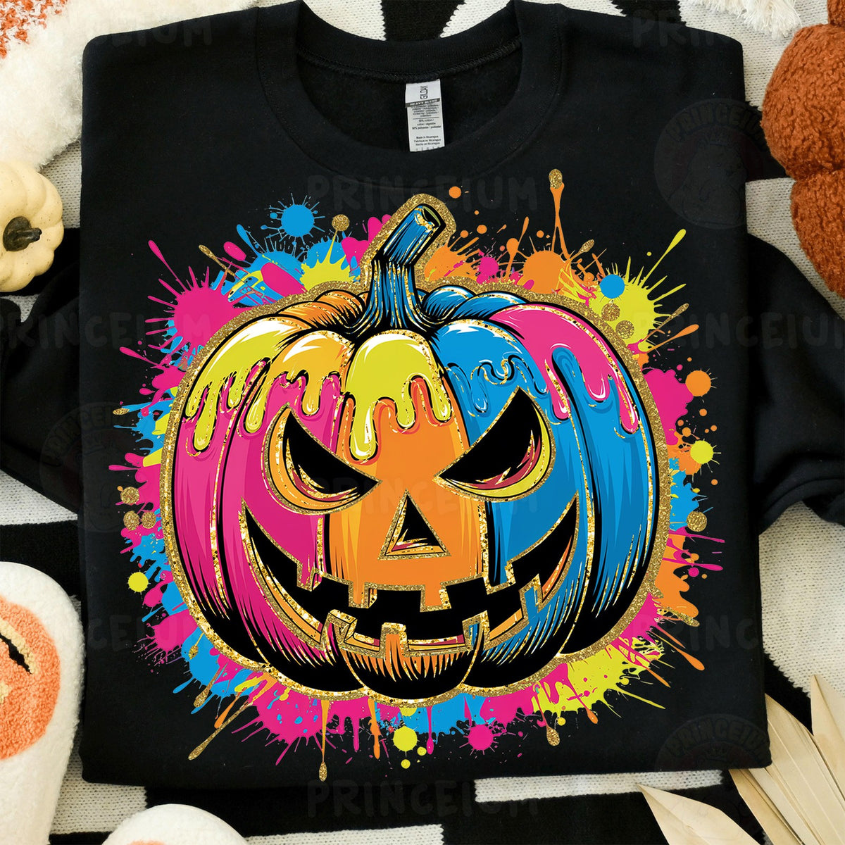 Neon Drip Jack-O-Lantern