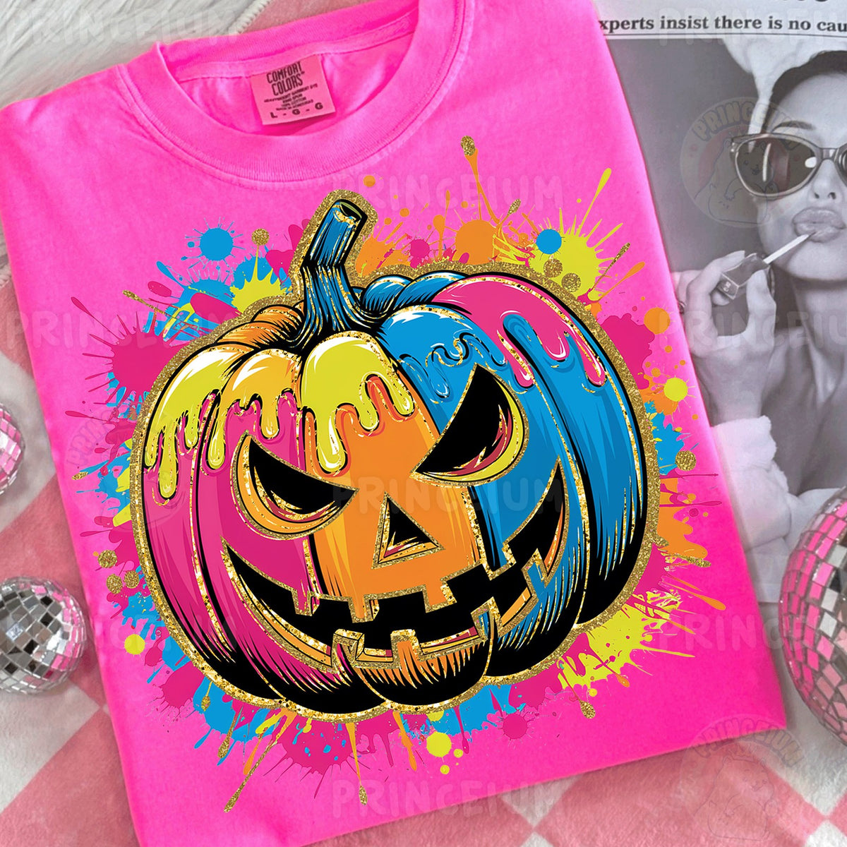 Neon Drip Jack-O-Lantern