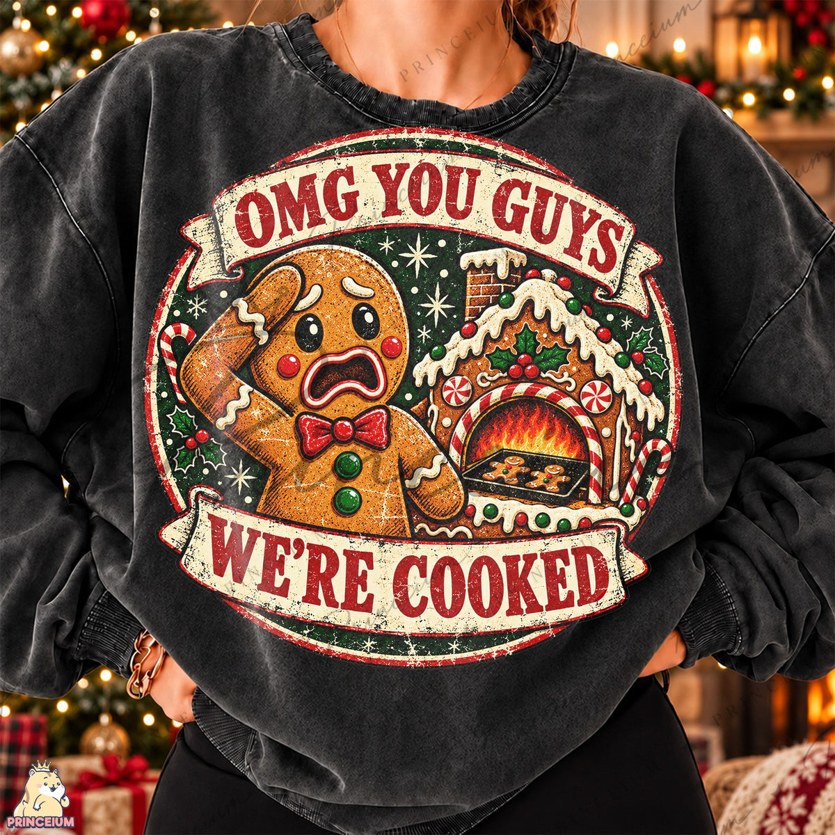 Panicked Gingerbread We're Cooked