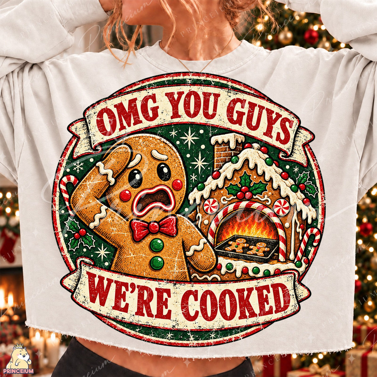 Panicked Gingerbread We're Cooked