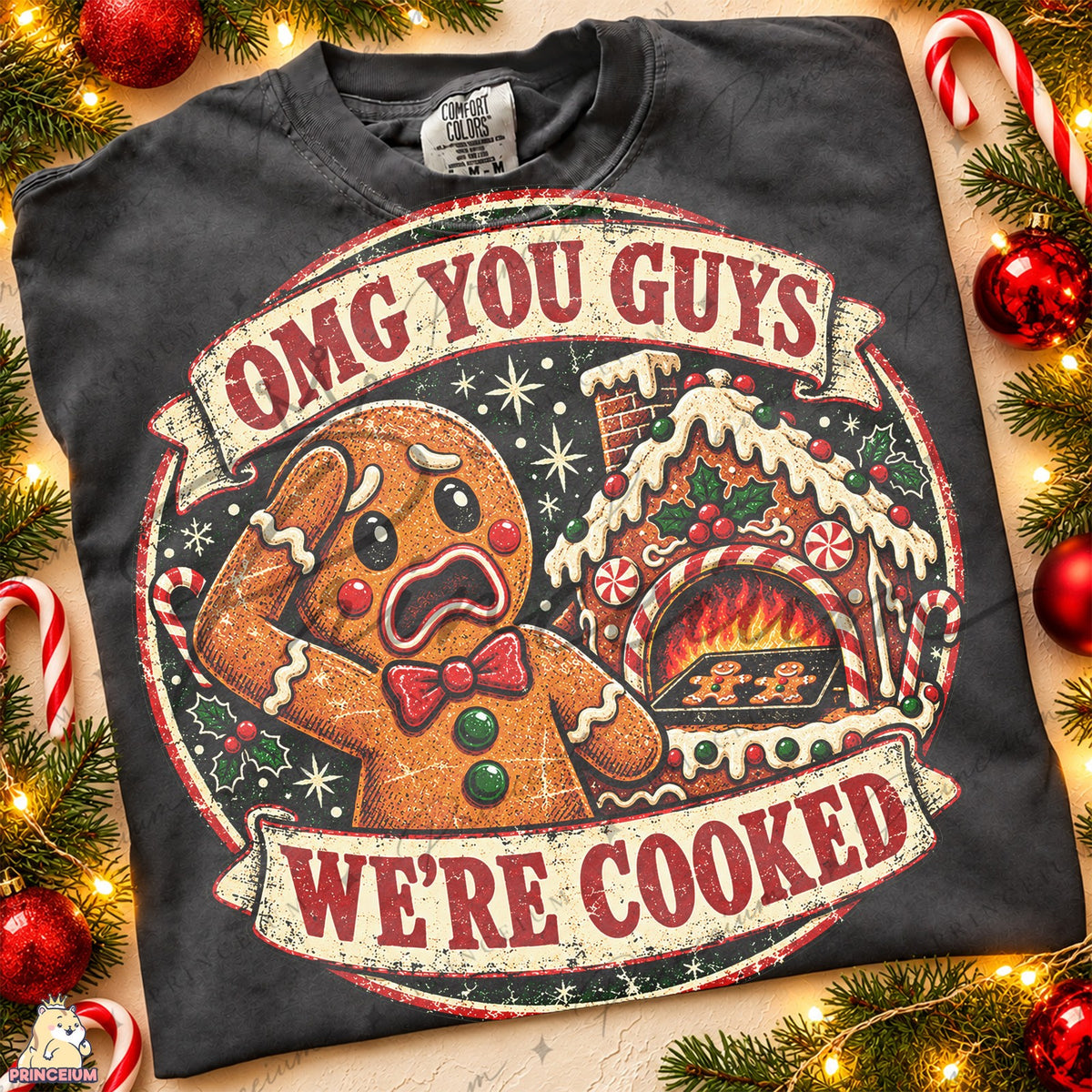 Panicked Gingerbread We're Cooked