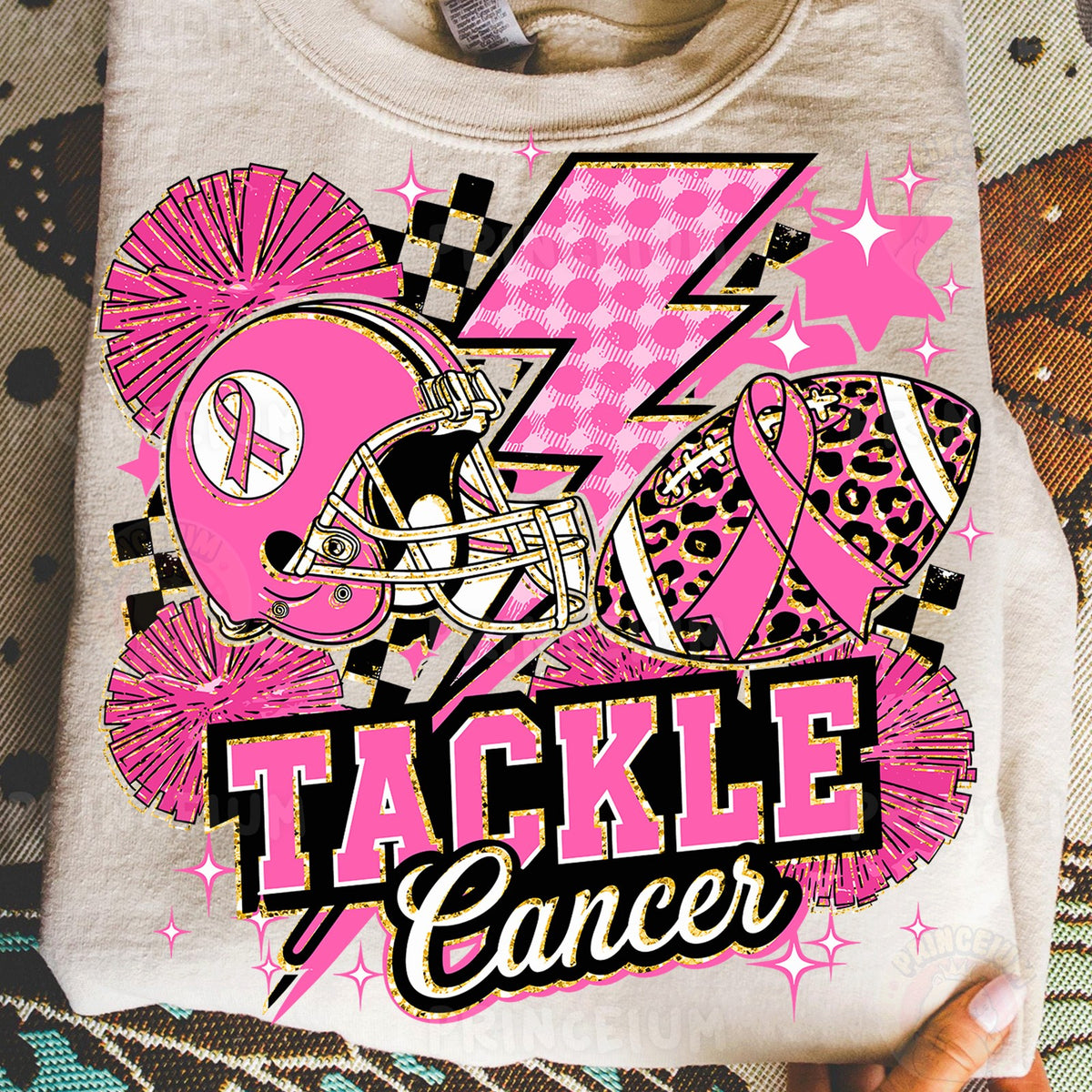 Tackle Cancer Pink Football