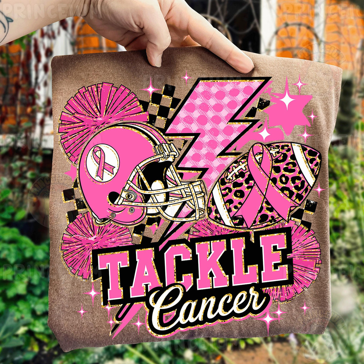 Tackle Cancer Pink Football