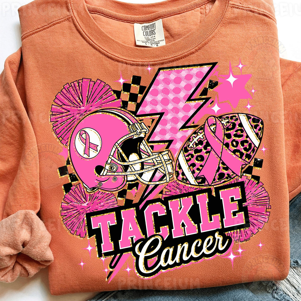 Tackle Cancer Pink Football