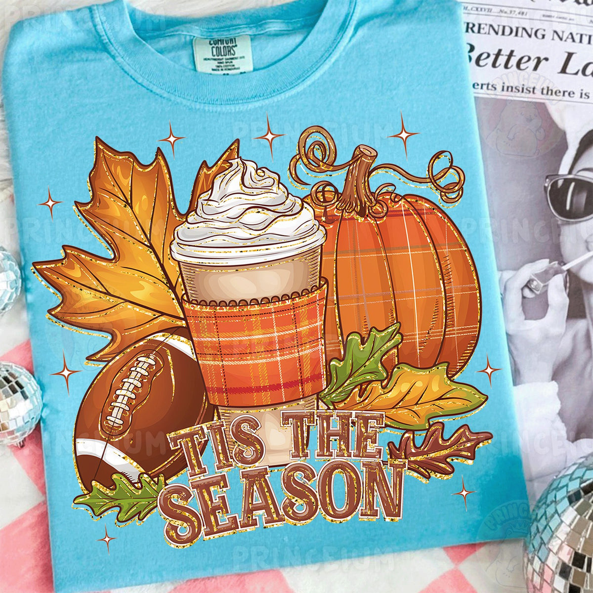 Tis The Season Pumpkin Spice Football