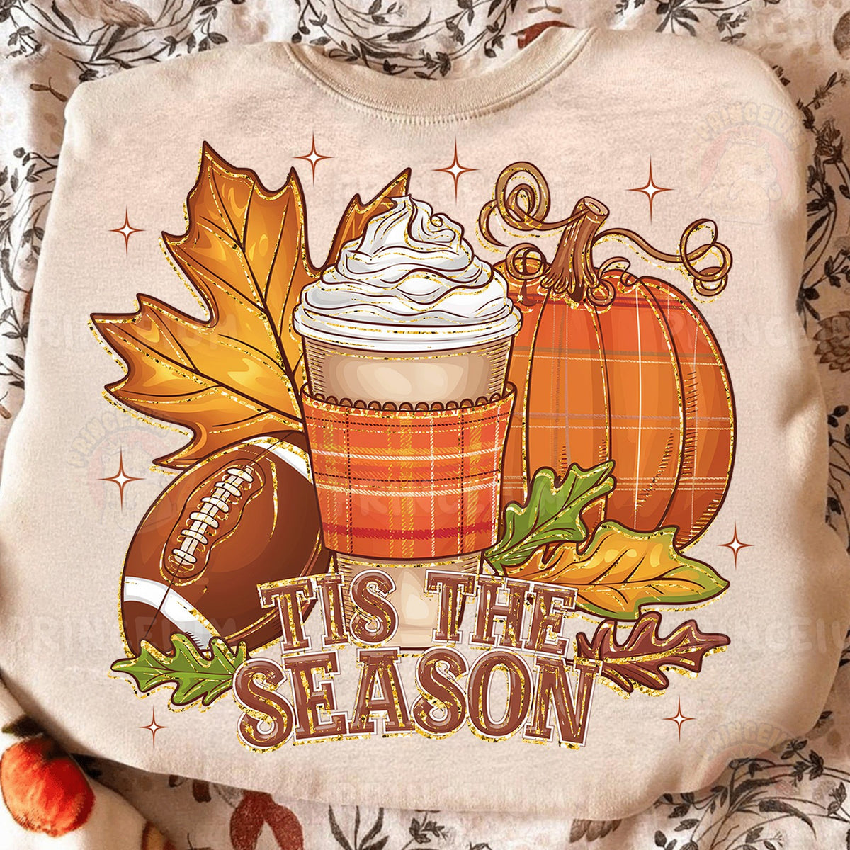 Tis The Season Pumpkin Spice Football