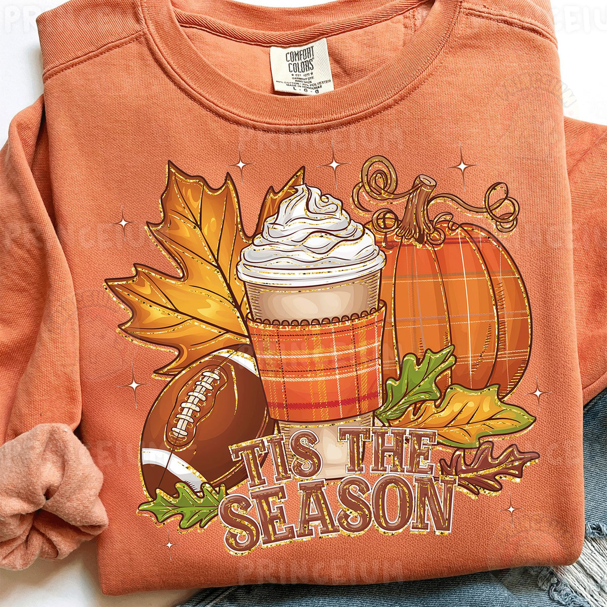 Tis The Season Pumpkin Spice Football