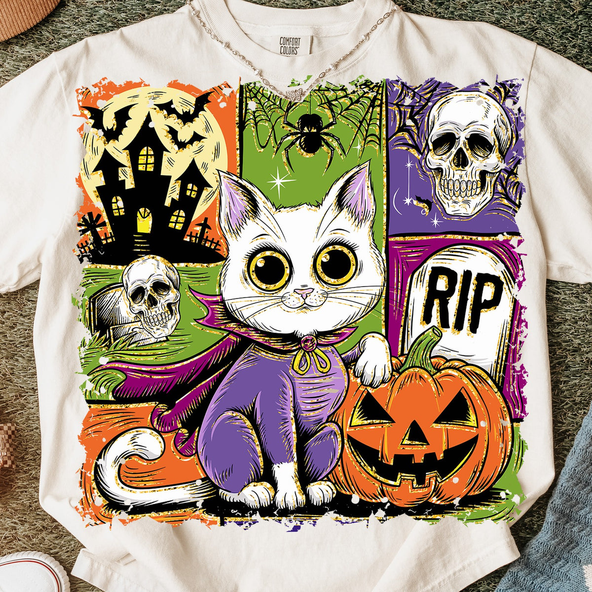 Boo Ghost & Vampire Cat Halloween Bundle