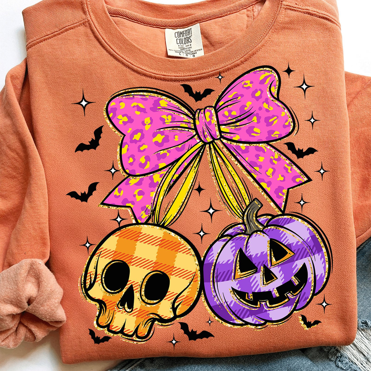 Coquette Skull & Pumpkin