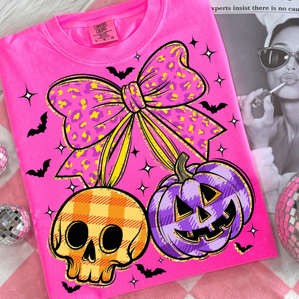 Coquette Skull & Pumpkin