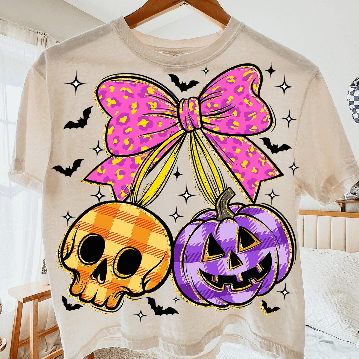 Coquette Skull & Pumpkin