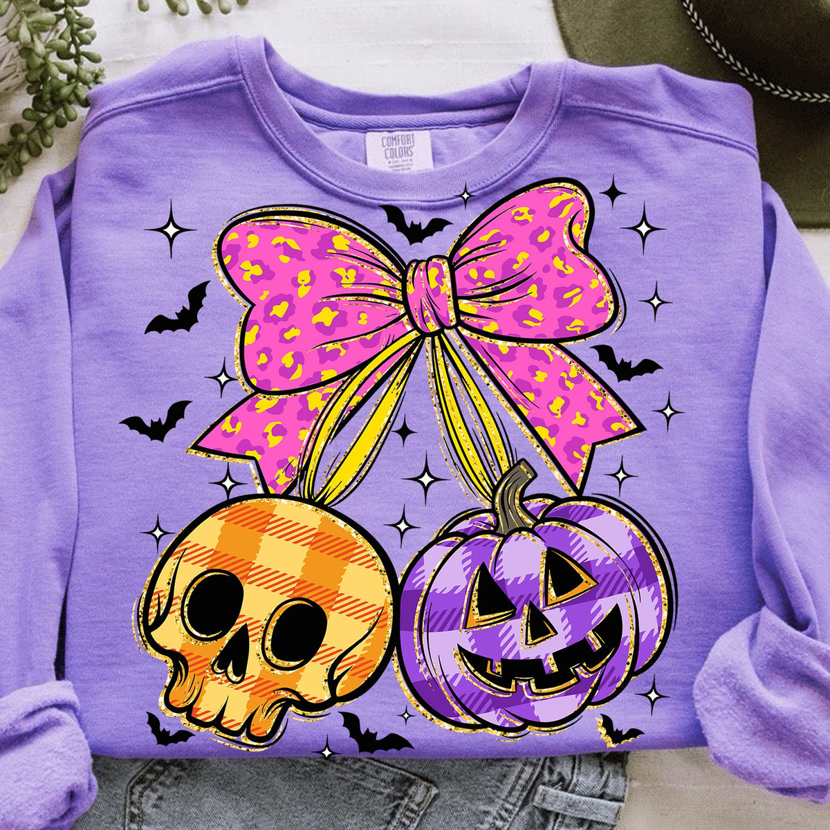 Coquette Skull & Pumpkin