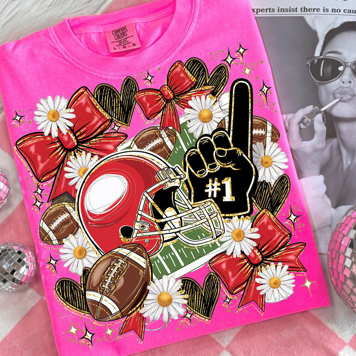 Coquette Game Day Football