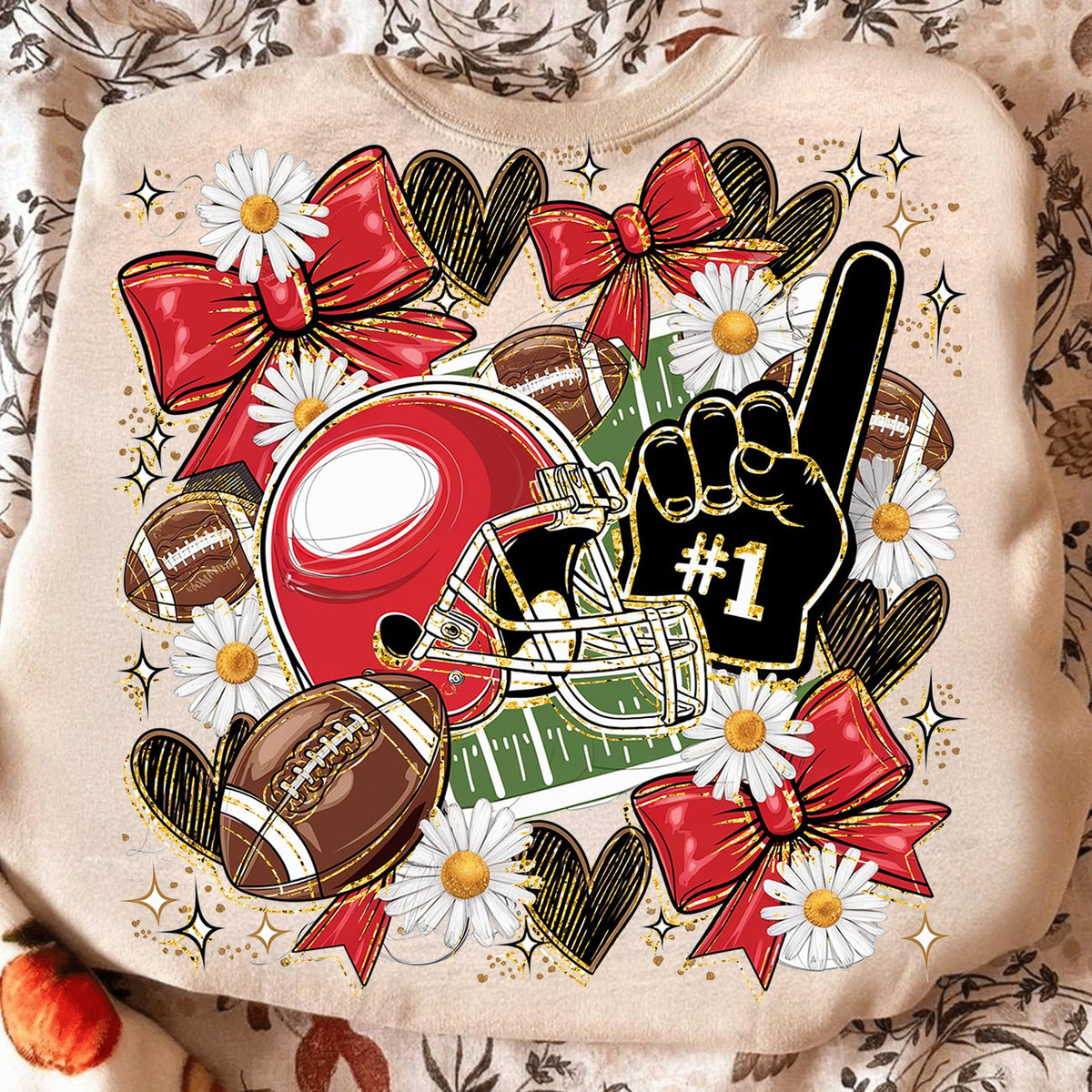 Coquette Game Day Football