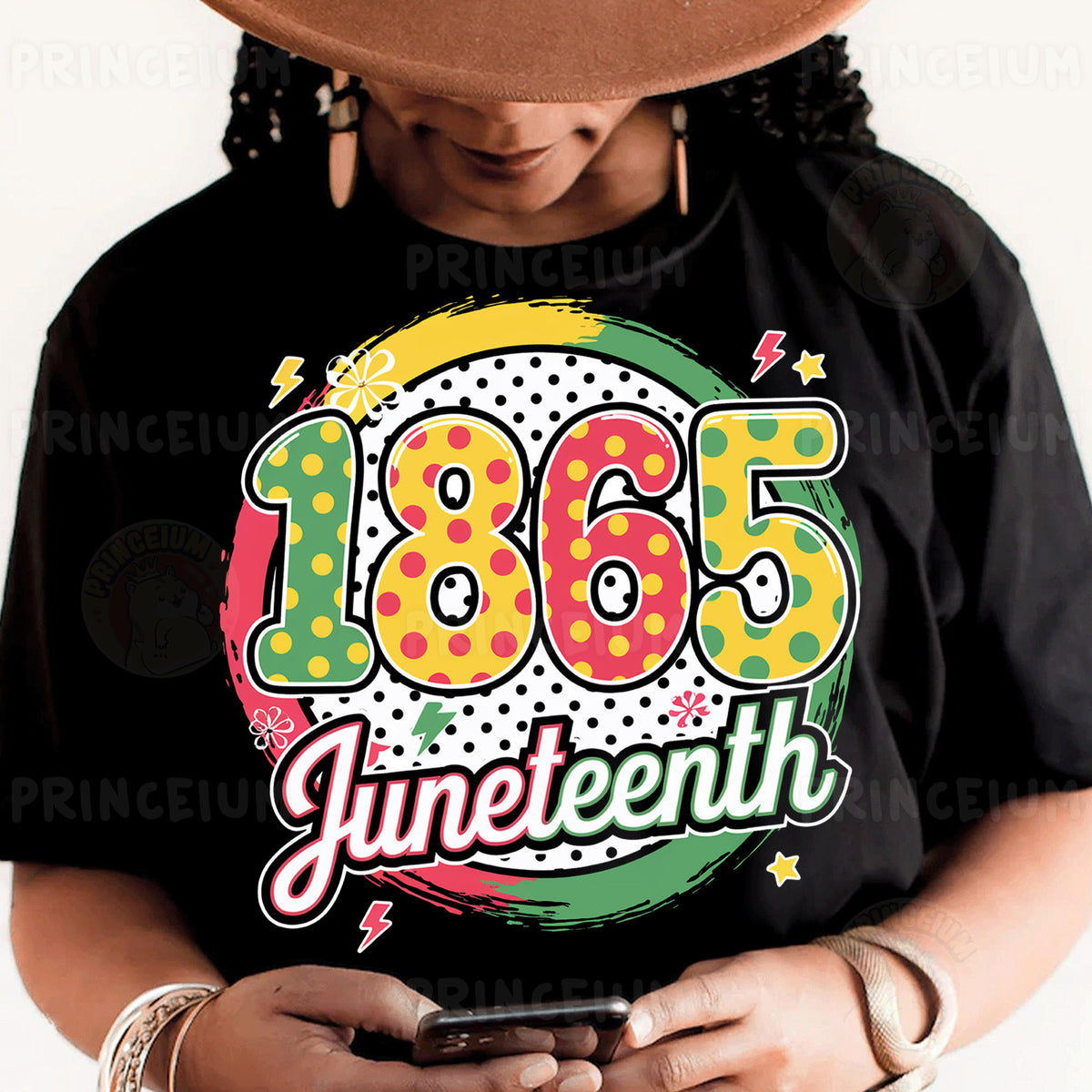 a person wearing a black shirt and a hat holding a cell phone