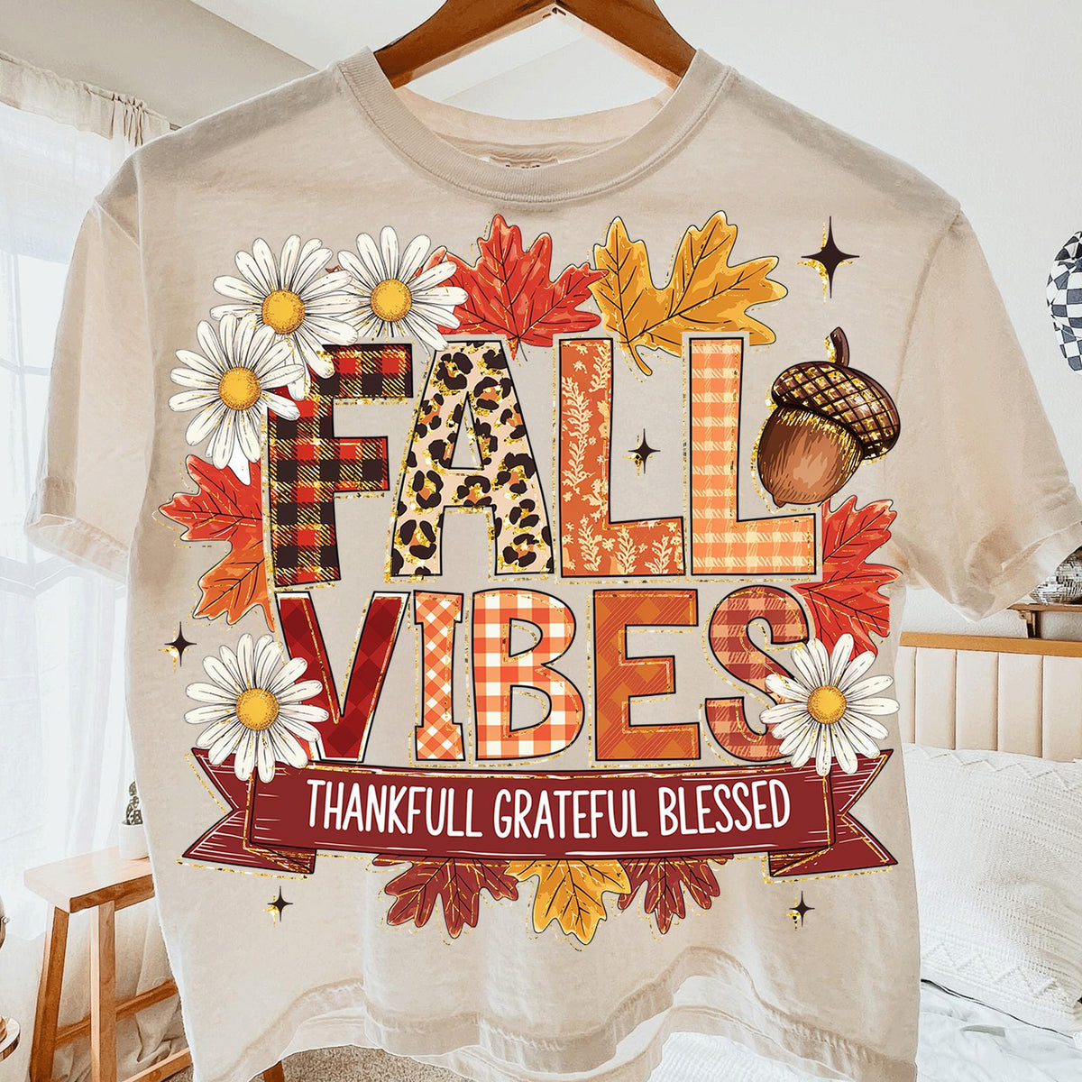 Fall Vibes Thankful Grateful Blessed
