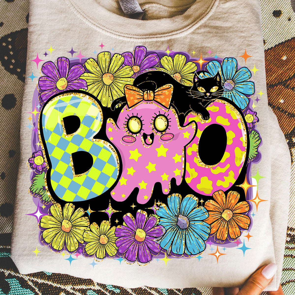 Groovy Boo Ghost & Cat