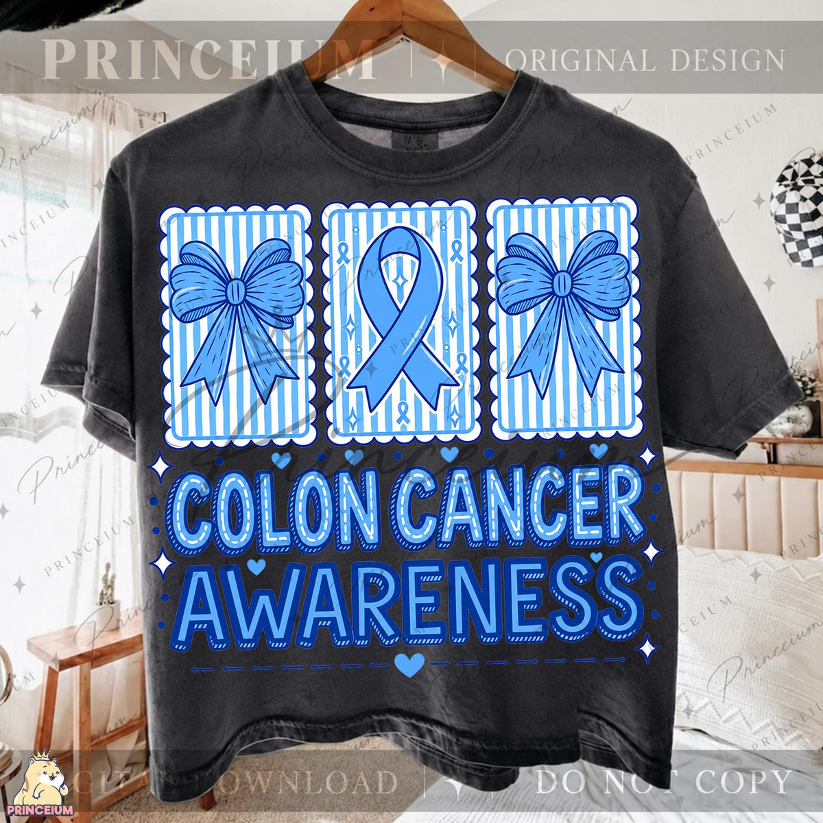 Colon Cancer Awareness Blue Ribbon