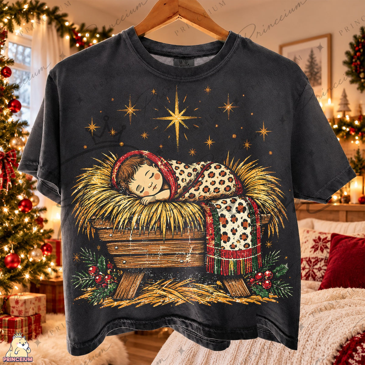 Vintage Nativity Sleeping Baby