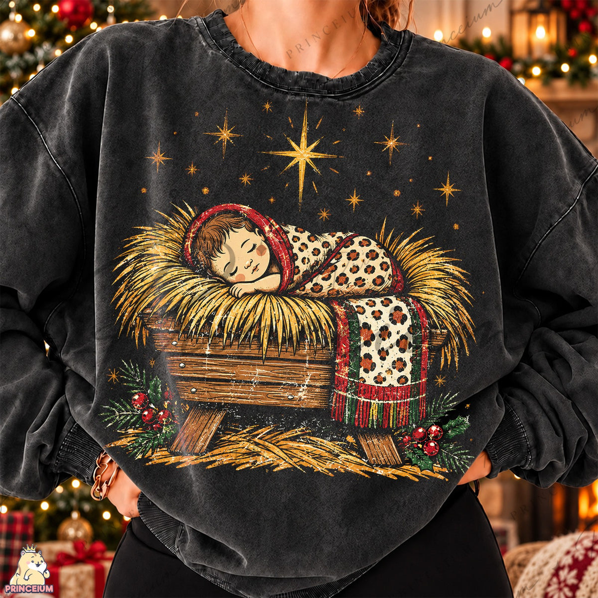 Vintage Nativity Sleeping Baby