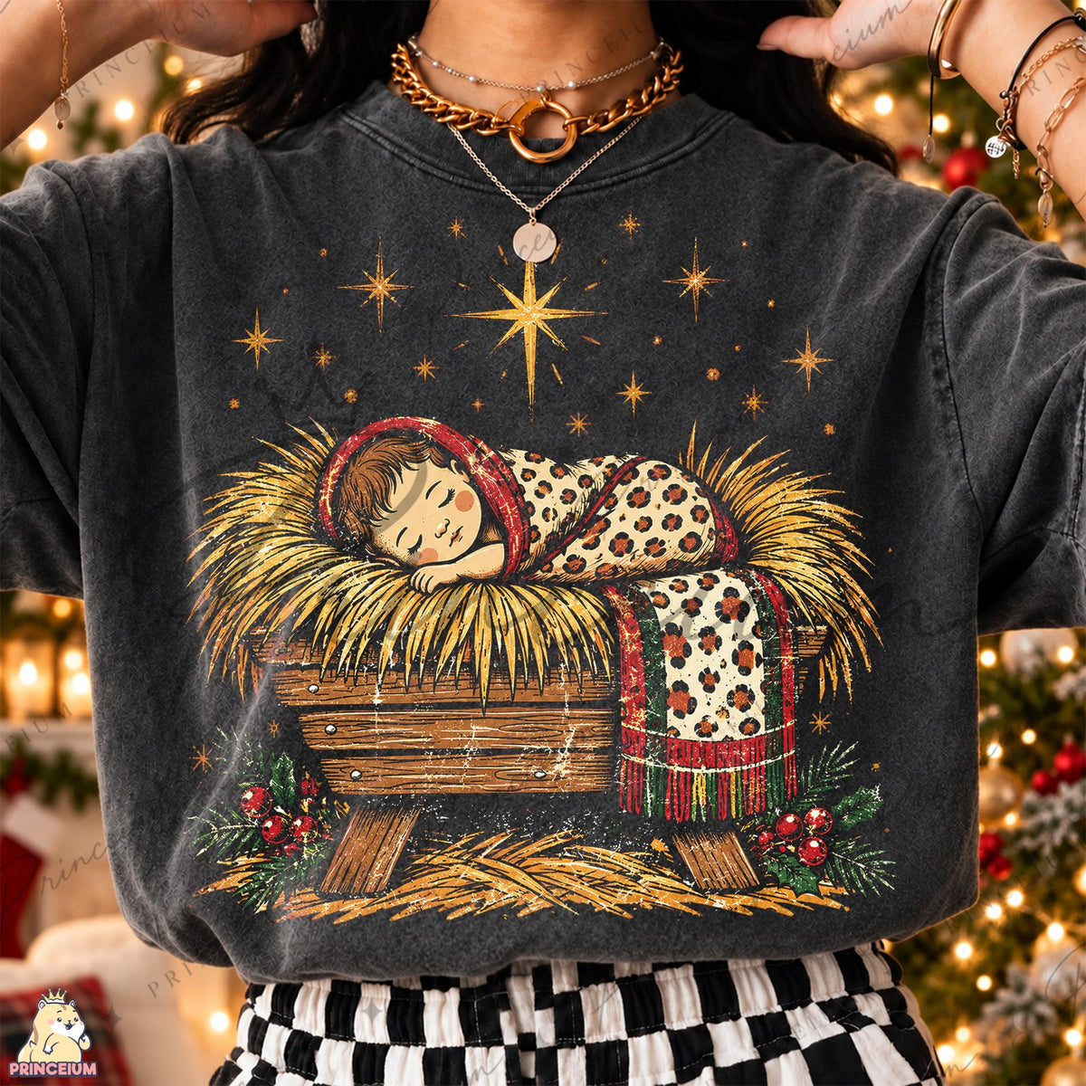 Vintage Nativity Sleeping Baby