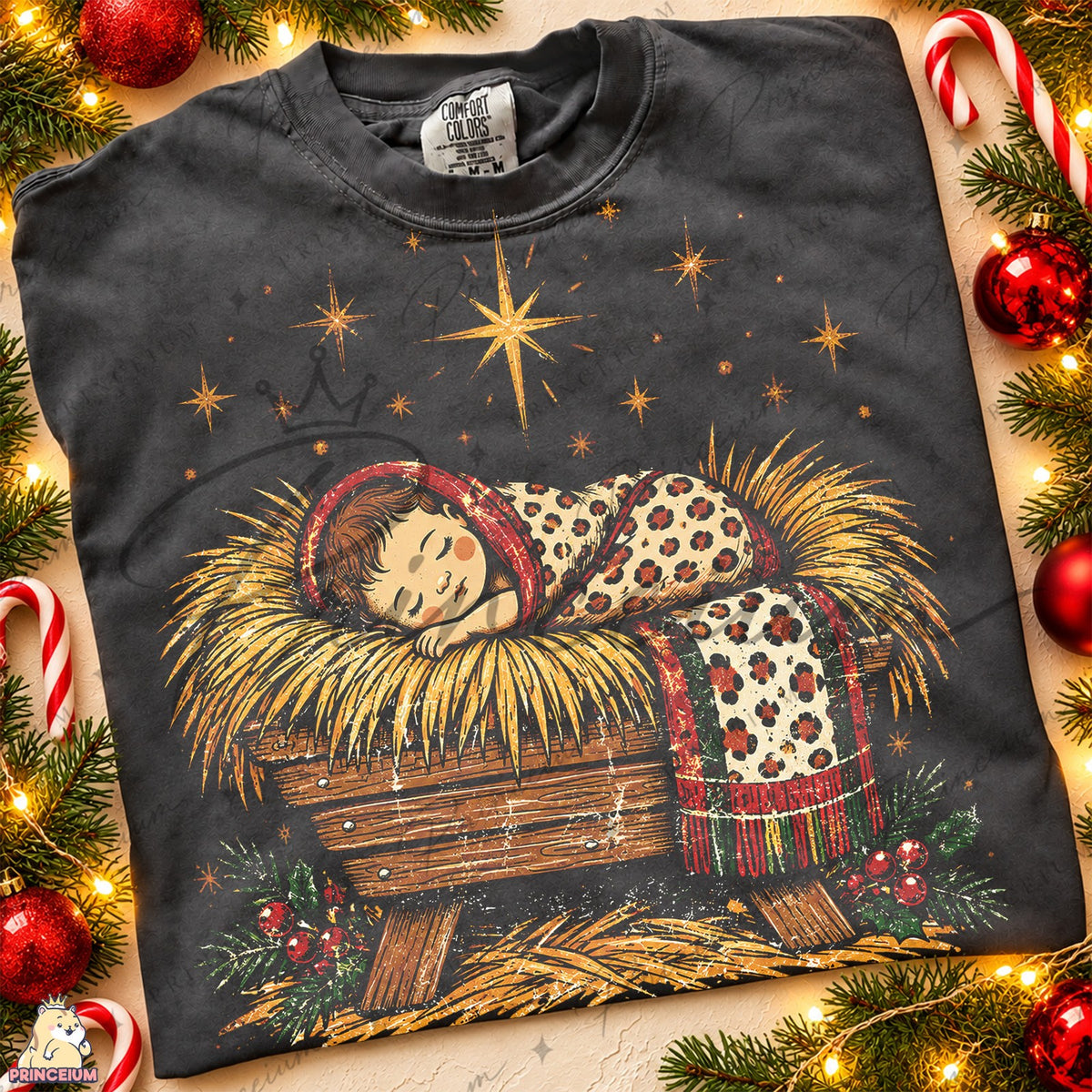 Vintage Nativity Sleeping Baby