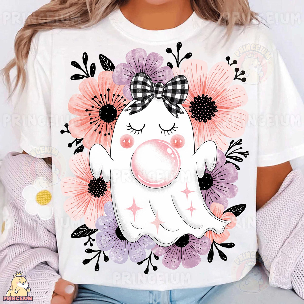Floral Bubblegum Ghost