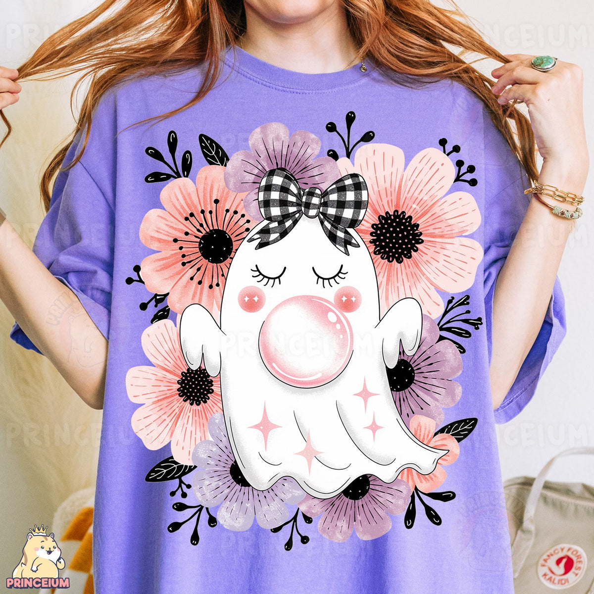 Floral Bubblegum Ghost