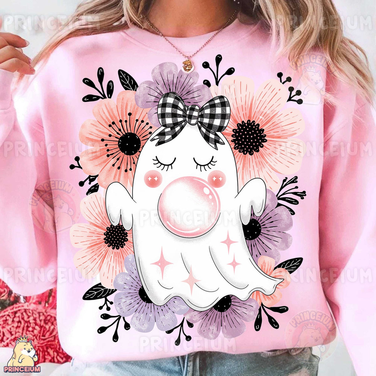 Floral Bubblegum Ghost