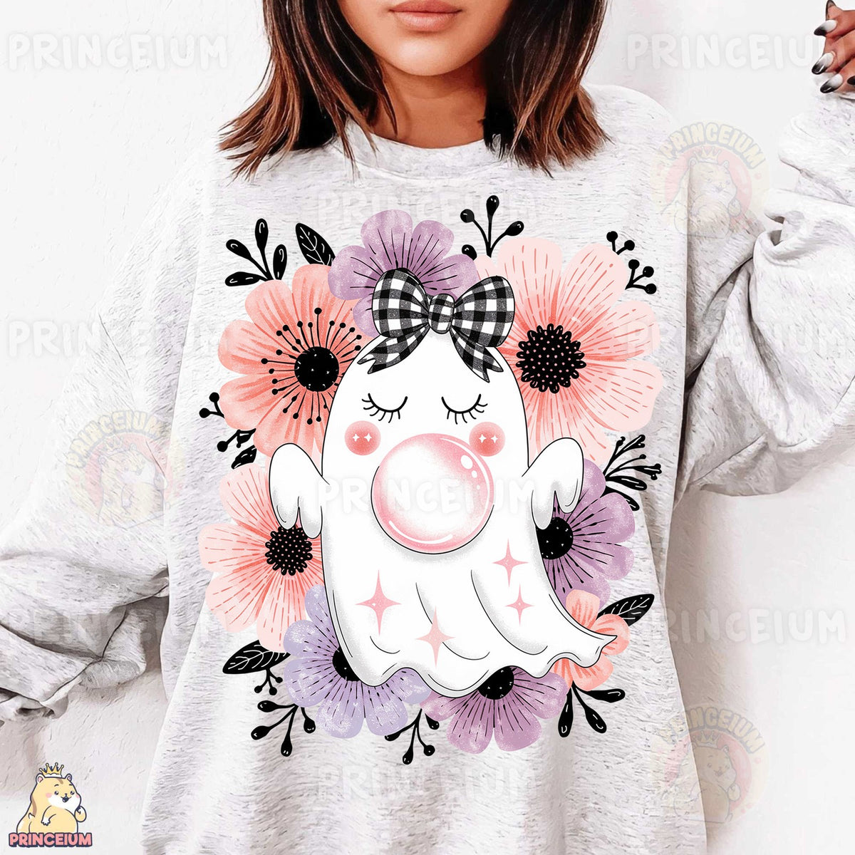 Floral Bubblegum Ghost