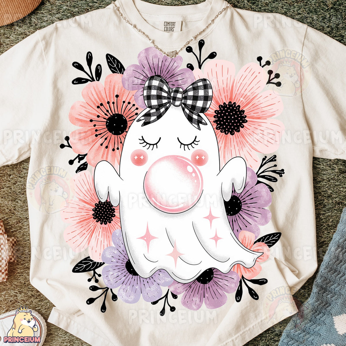 Floral Bubblegum Ghost