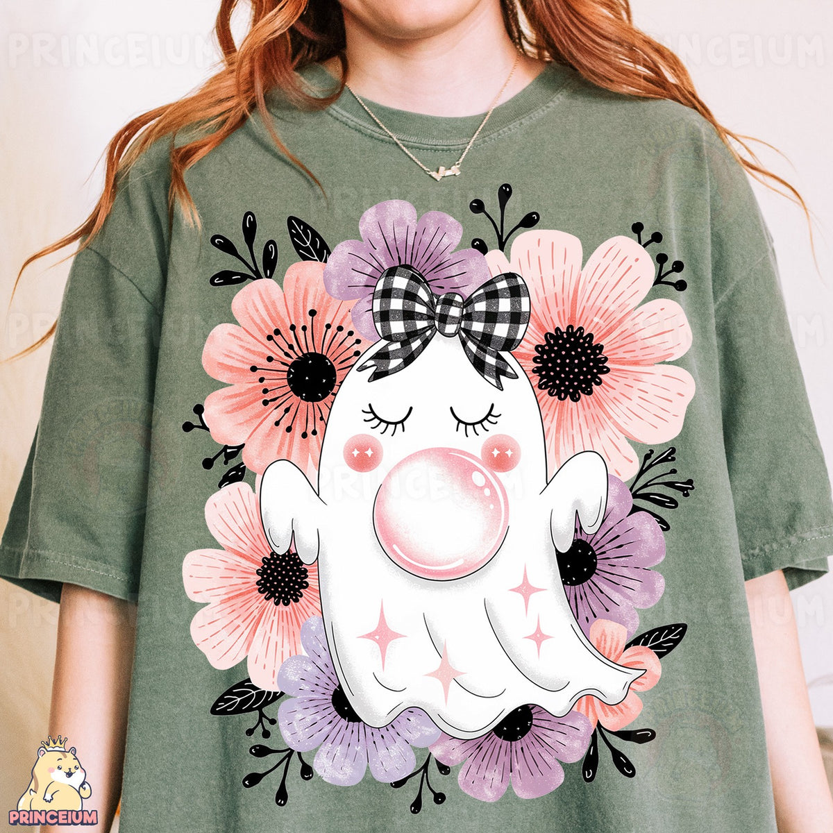Floral Bubblegum Ghost
