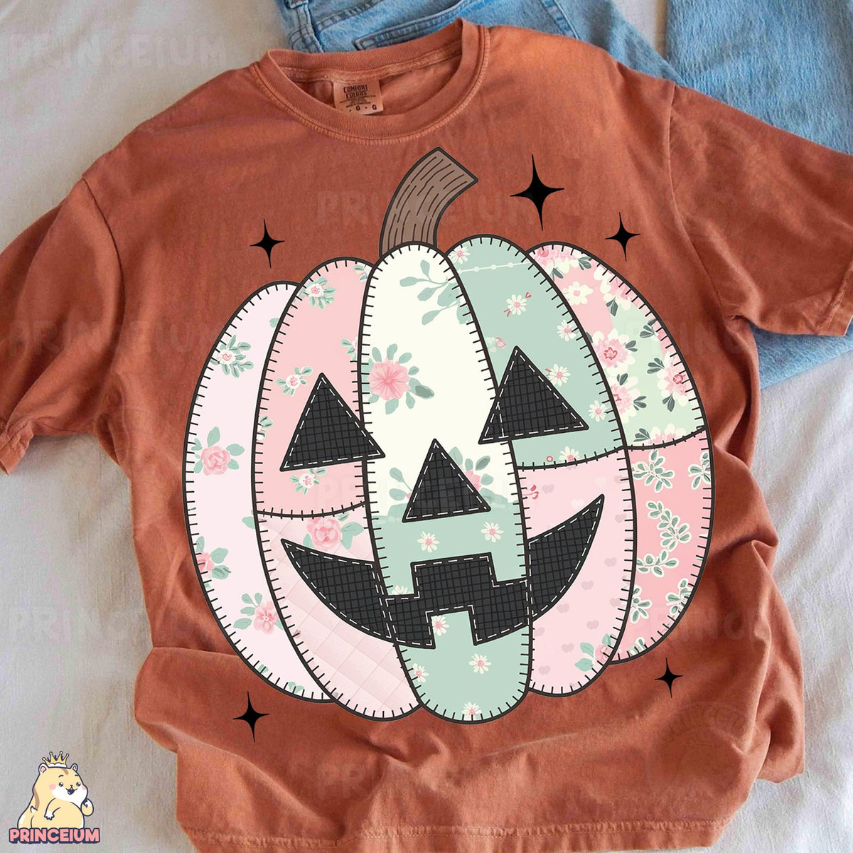 Floral Patchwork Pumpkin