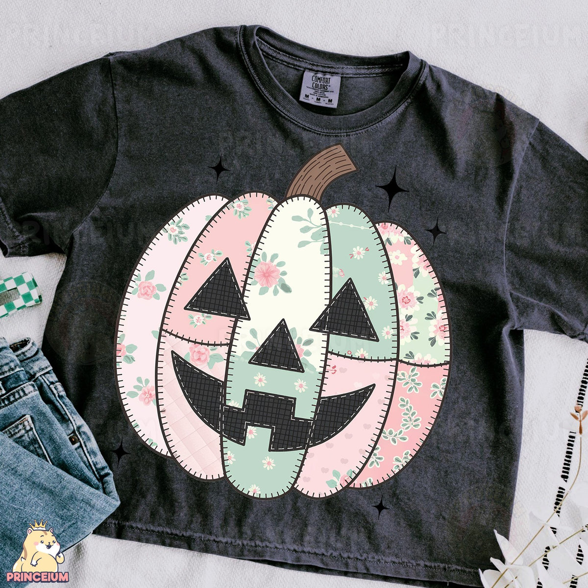 Floral Patchwork Pumpkin